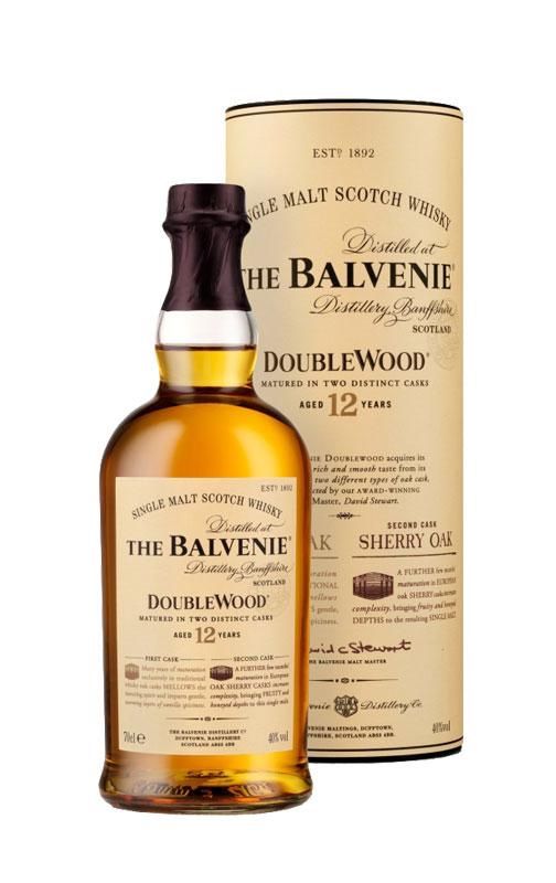 THE BALVENIE 12 YO DOUBLEWOOD SINGLE MALT WHISKEY 43° CL70 IN BOX